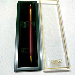 Vintage Cross Pencil. Cross Century Burgundy & Gold 0.5 Pencil In Box USA